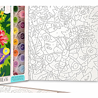 PAINT BY # BUTTERFLIES BLOOMS