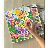 PAINT BY # BUTTERFLIES BLOOMS