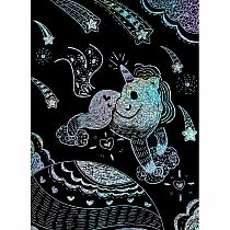 SCRATCH ART W STENCILS ASST