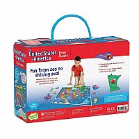 UNITED STATES FLOOR PUZ 54 PC