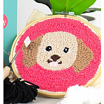 PUNCH NEEDLE KIT DOG