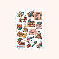 BOOKISH BOOKWORMS STKRS GLOSSY