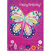 Sparkle Butterfly Foil Card