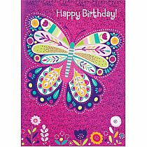 Sparkle Butterfly Foil Card