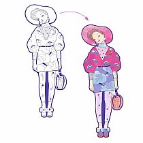 FASHION COLOURING PAPER DOLLS