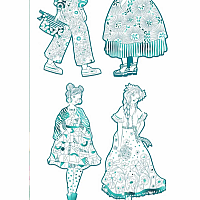 FASHION COLOURING PAPER DOLLS