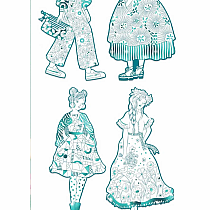 FASHION COLOURING PAPER DOLLS