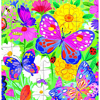 BUTTERFLY GARDEN 36 PIECE FLOOR PUZZLE
