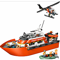 LEGO USCG  RESCUE BOAT/HELICOPTER