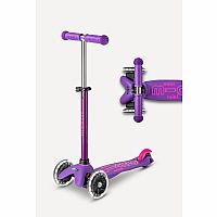 MINI DLX SCOOTER PURPLE/PNK LED