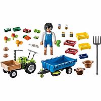 PM HARVESTER TRACTOR W TRAILER