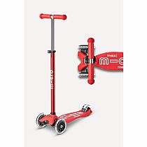 MAXI DLX SCOOTER LED RED