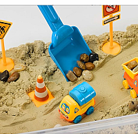 SENSORY BIN CONSTRUCTION ZONE