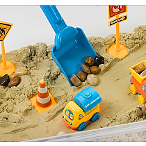 SENSORY BIN CONSTRUCTION ZONE