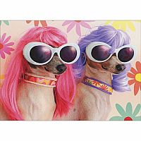 TWO DOGS/WIGS FRIENDSHIP CARD