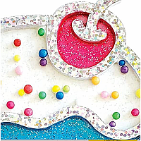 RAINBOW SPRINKLES WINDOW ART