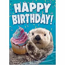 OTTER BDAY CARD