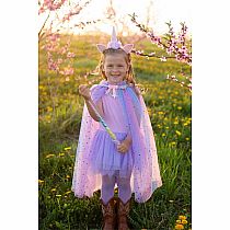 UNICORN SPARKLE CAPE W HEABAND 4/6