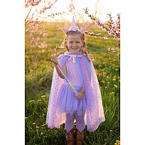 UNICORN SPARKLE CAPE W HEABAND 4/6