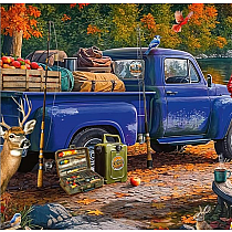 SUNSET LAKE 300 PC LRG FRMT