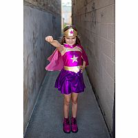 SUPER HERO STAR DRESS/CAPE,ACCESSORIES/MD