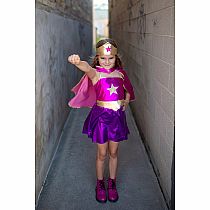 SUPER HERO STAR DRESS/CAPE,ACCESSORIES/MD