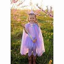 RAINBW UNICORN CAPE/HEADBND 4/6