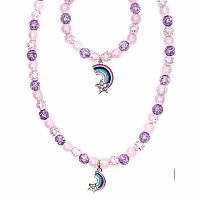 PURPLE RAINBOW NECKLACE/BRACELET