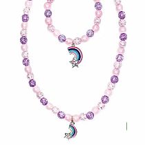 PURPLE RAINBOW NECKLACE/BRACELET