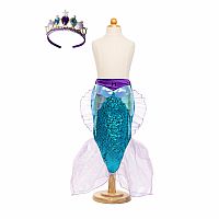 MERMAID GLIMMER SKIRT LILAC/BLUE 5/6