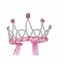 Ribbon Tiara  Dark Pink