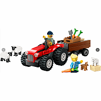 LEGO RED FARM TRACTOR TRAILER