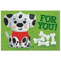 POLKAT DOT PUPPY ENCLOSURE CARD