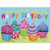 BIRTHDAY: CUPCAKES BDAY CARD