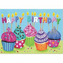 BIRTHDAY: CUPCAKES BDAY CARD