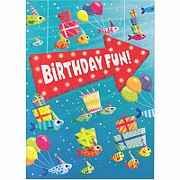 FOIL: FISH PRESENT PARTY CARD