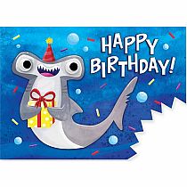 GOOGLY EYES SHARK BIRTHDAY CARD