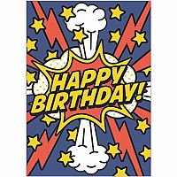 FOIL: SUPERHERO BDAY CARD