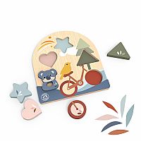 WOOD COLORS AND SHAPES PUZZLE