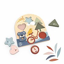 WOOD COLORS AND SHAPES PUZZLE