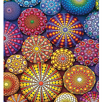 RADIATING RAINBOW MANDALA 2000 PC