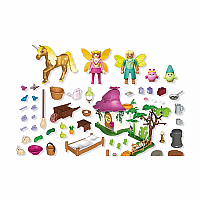 PM FAIRY HOME W GOLDEN UNICORN