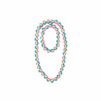 HEART MANY COLORS NECKLACE/BRACLET