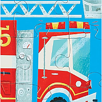 Crocodile Creek Fire Truck 12 Piece Jigsaw Puzzle