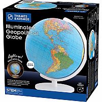 ILLUMINATED GEOPOLITICAL GLOBE