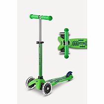 MINI DLX SCOOTER LED GREEN/BLUE