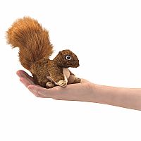 MINI RED SQUIRREL FINGER PUPPET