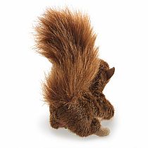 MINI RED SQUIRREL FINGER PUPPET