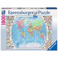 Political World Map 1000pc Puzzle