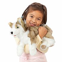 WOLF PUP HAND PUPPET